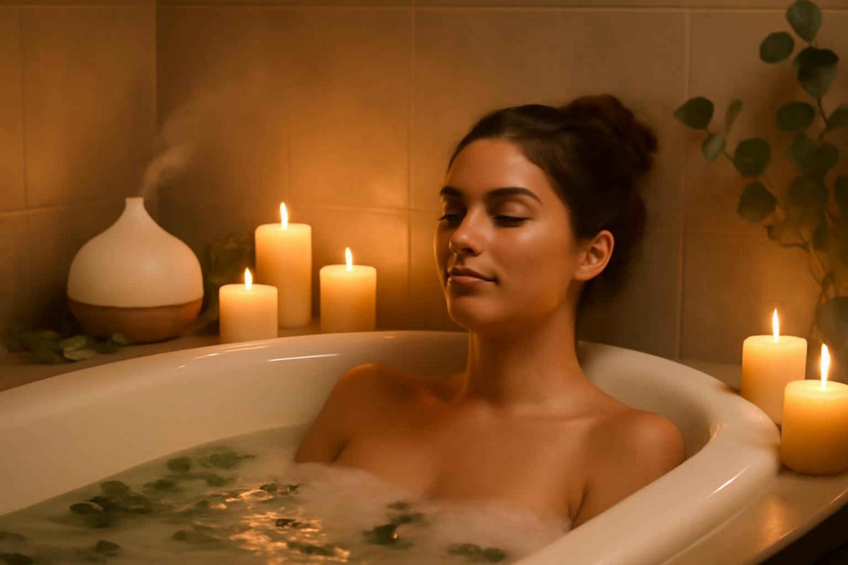 Banho Noturno com Óleos Essenciais: Relaxamento para Dormir Melhor